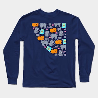 🐱🎨A Symphony of Whiskers: Where Cats Reign Supreme 🐾 Long Sleeve T-Shirt